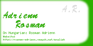 adrienn rosman business card